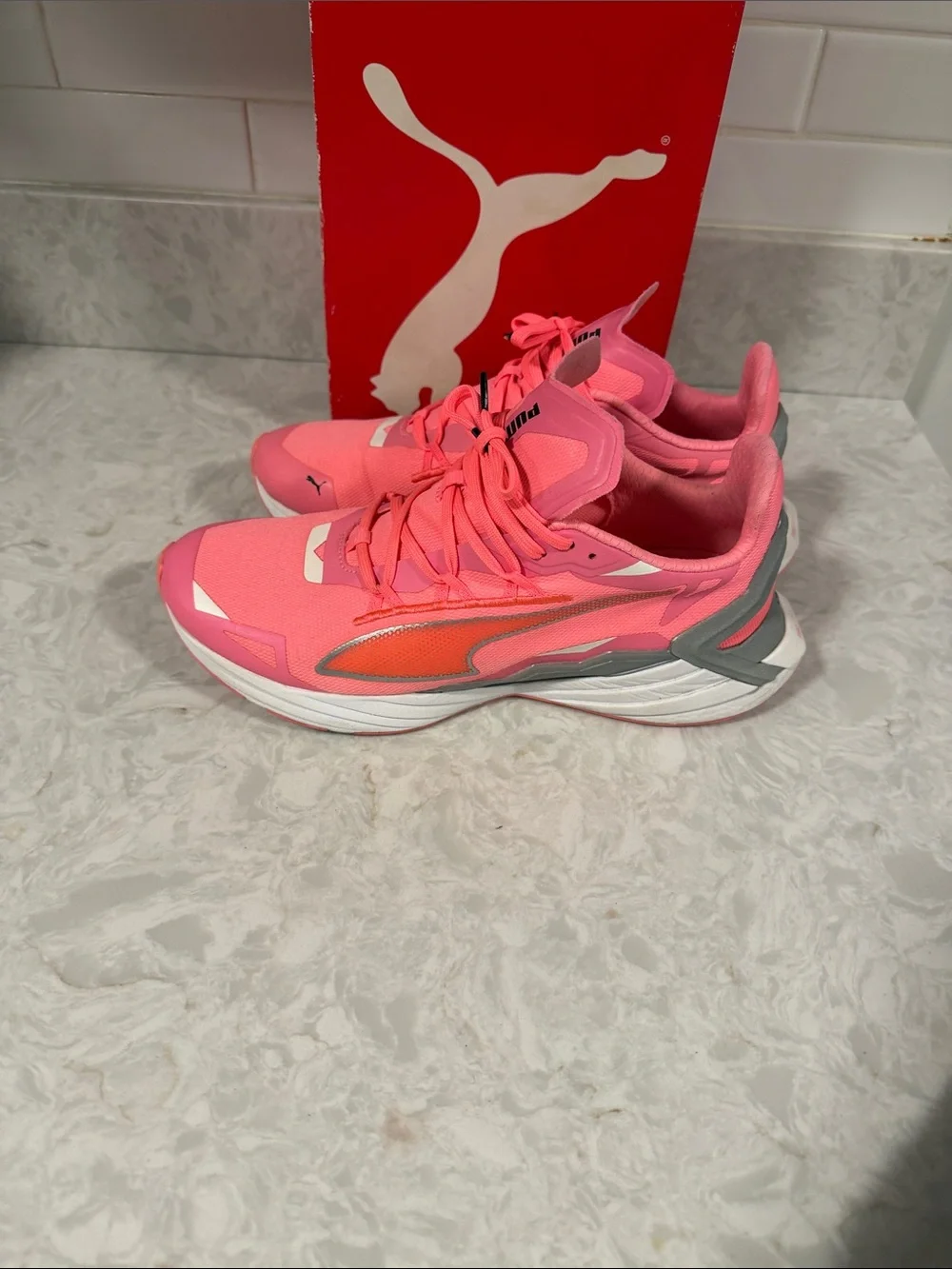 Puma Neon Pink Performance Sneakers
